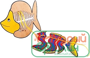 Шнуровка "Рыбка", 25 см - 1